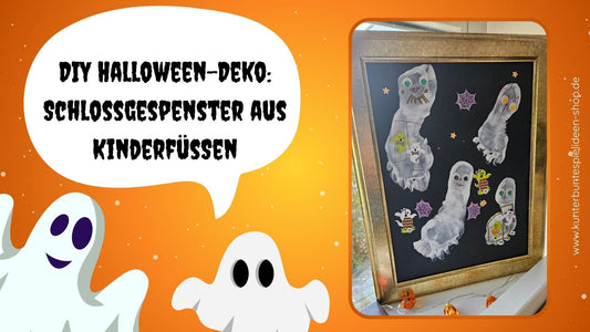 DIY Halloween-Deko: Schlossgespenster aus Kinderfüßen – so geht’s!