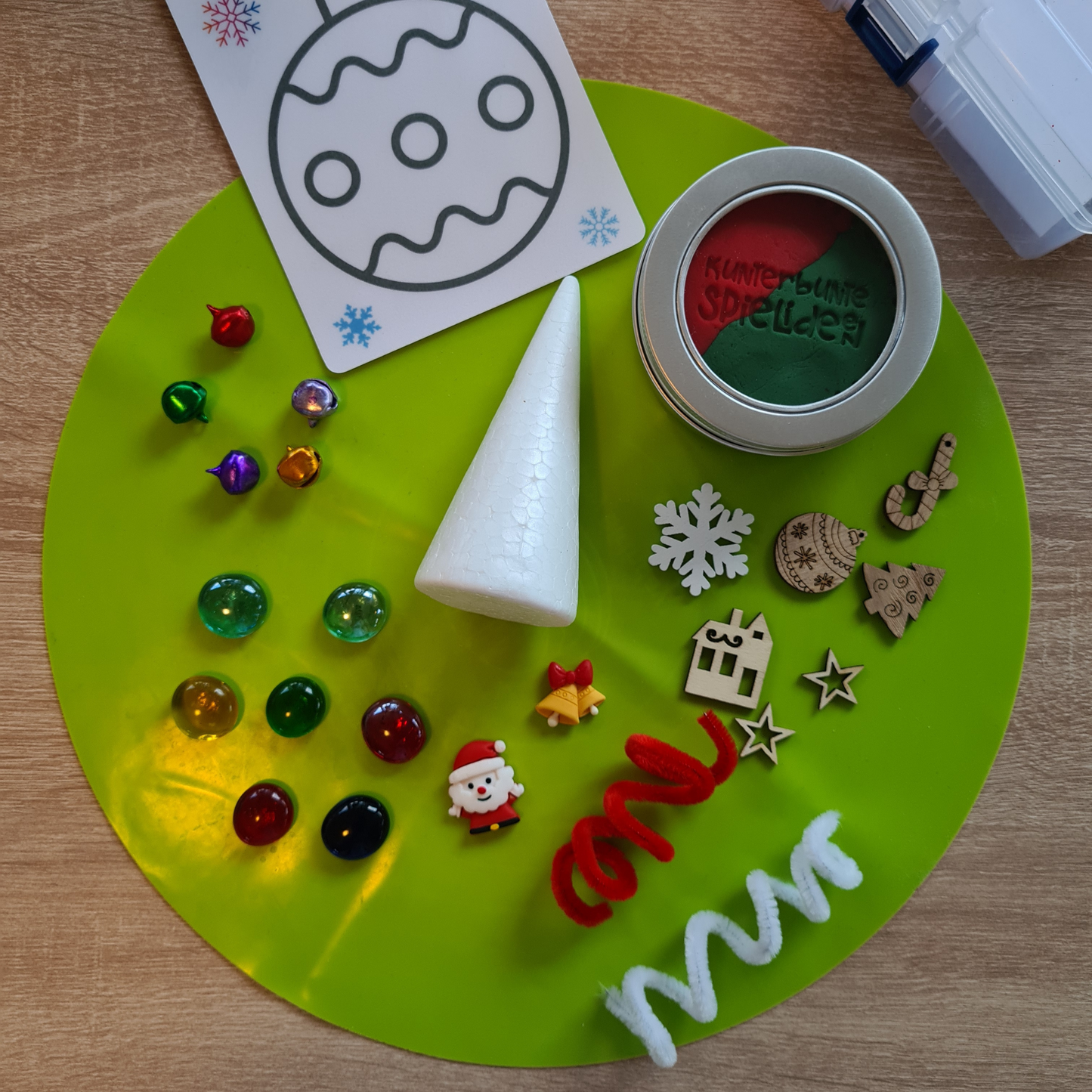 Weihnachten beschäftigung Weihnachten vegane Knete Geschenkset Sensory Play Weihnachten sensory Play Sensorisches Spielzeug für Kleinkinder Knetgläser vegane Knete handgemcht Knetdosen Kleines Geschenk Knetgläser Kleines Geschenk