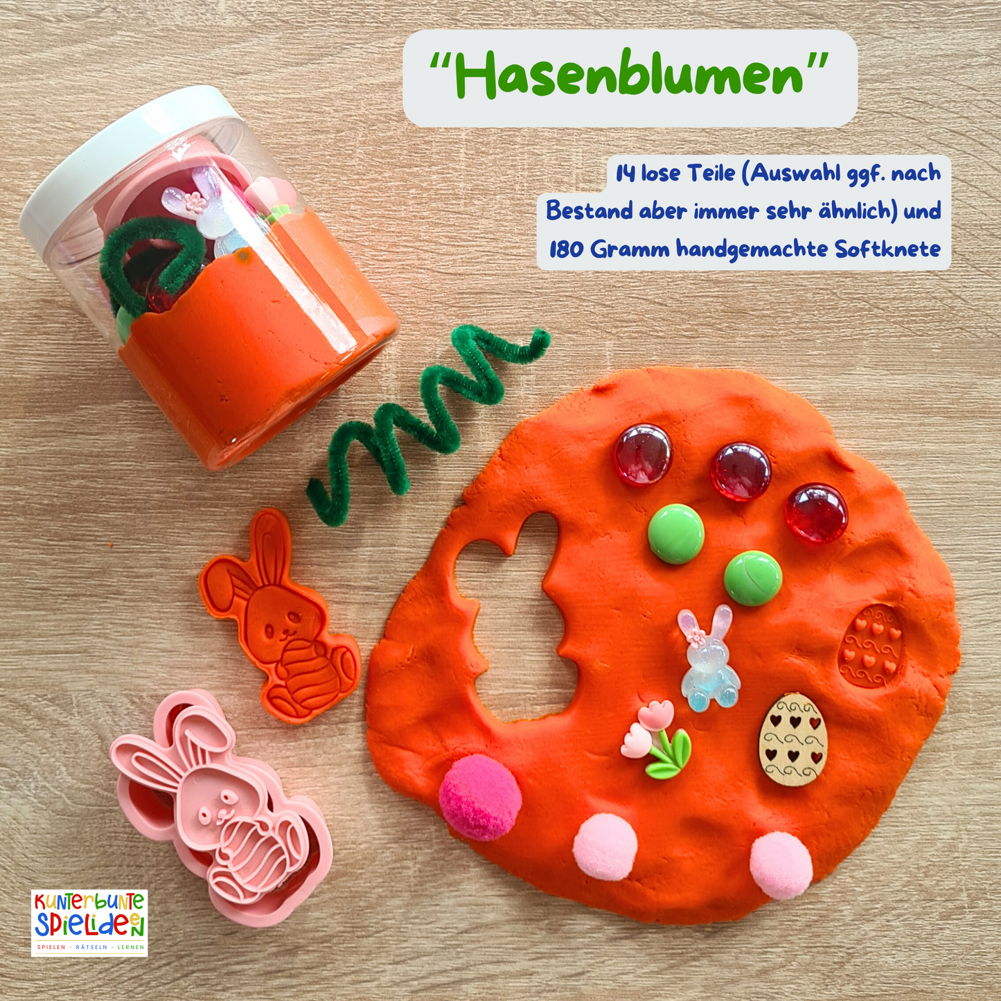 Kleines Geschenk Frühlingsaktivität Beschäftigung Frühling Sofknete Knete Kinder Geburtstag Gastgeschenke Kinder Sensory Play Knetdose