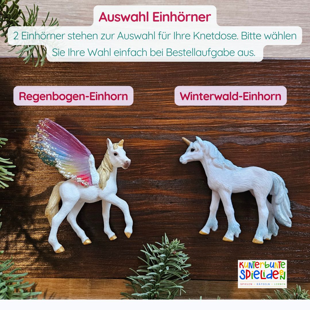 Knetglas handgemachte Knete Geschenk mit Knete und losen Teilen Geschenk für Mädchen Beschäftigung Mädchen Knete ohne Bröseln kleines Geschenk für Mädchen mit Einhorn
