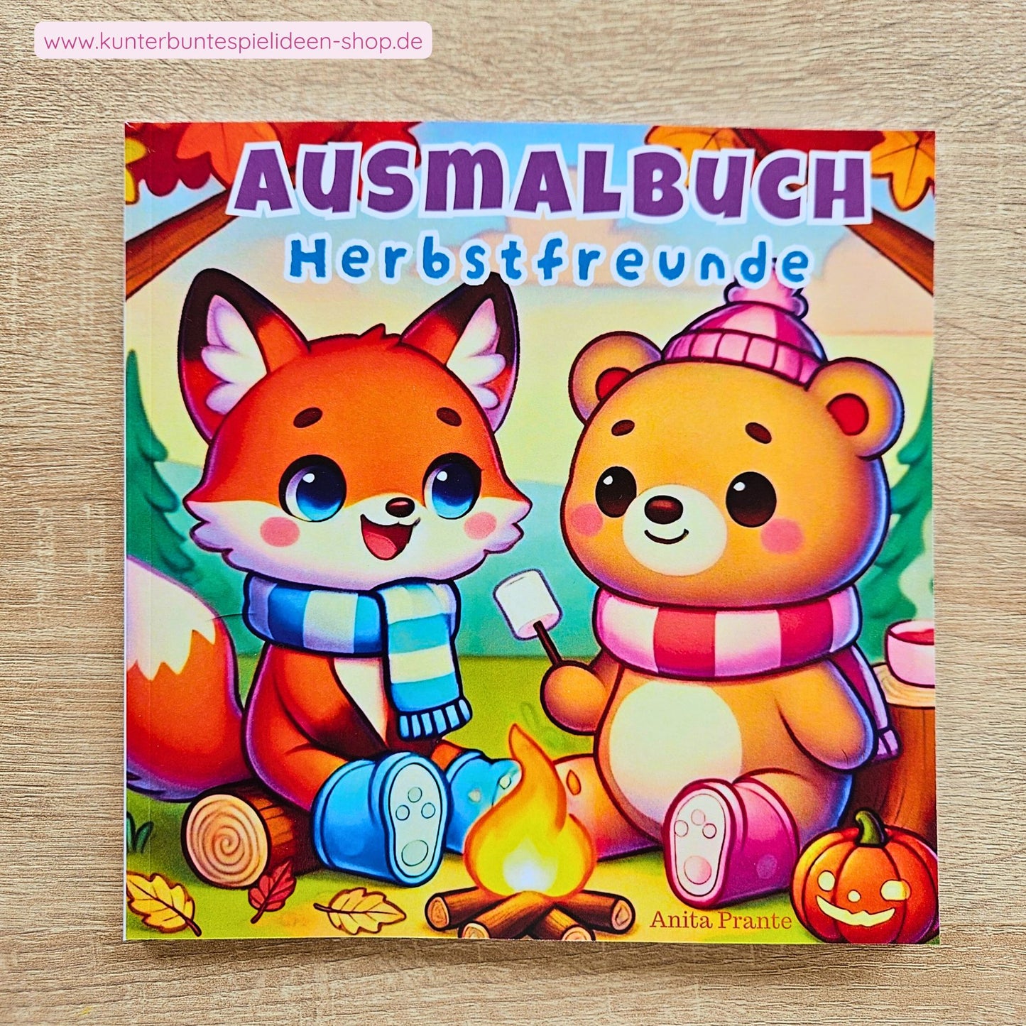 Herbstliches Ausmalbuch mit Ausmalbildern und Malvorlagen für Kinder ab 3 im Herbst– kreative Beschäftigung & tolle Geschenkidee. Niedliche Waldtiere, Kürbisse & bunte Herbstmotive