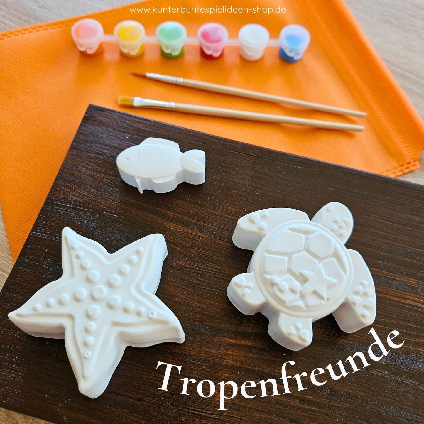 Mal- und Kreativset mit maritimen Elementen zum gestalten und als Beschäftigung für Kinder zum Kindertag, kreative Aktion für den Kindertisch auf Hochzeiten, für Kindergeburtstag zum Thema Meer, Fische, Meerjungfrau, handgemachtes Geschenk zum Verschenken als Kunterbunte Spielidee