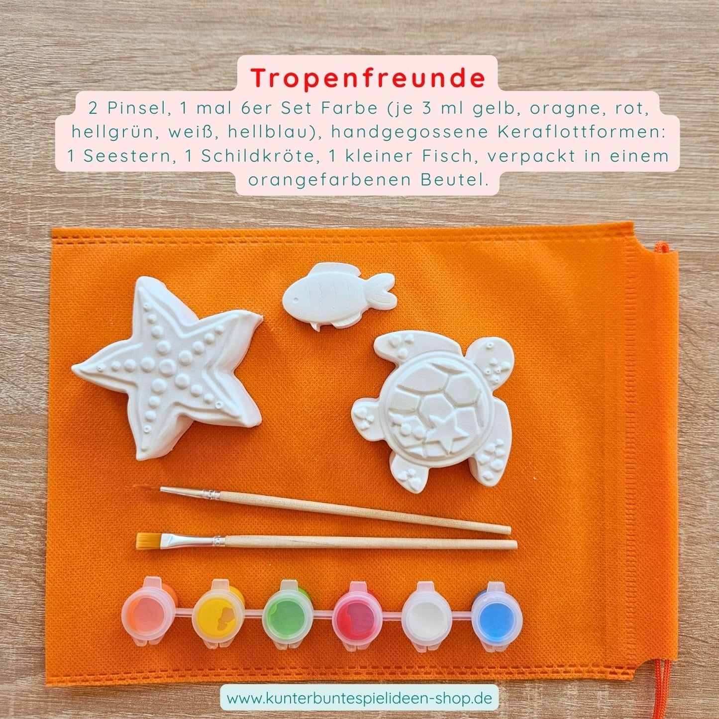 Malset „Meereszauber“ mit Meerestieren – Kreativset für Kinder zum Geburtstag, Kindertag, als Mitgebsel oder für den Kindertisch auf Hochzeiten
