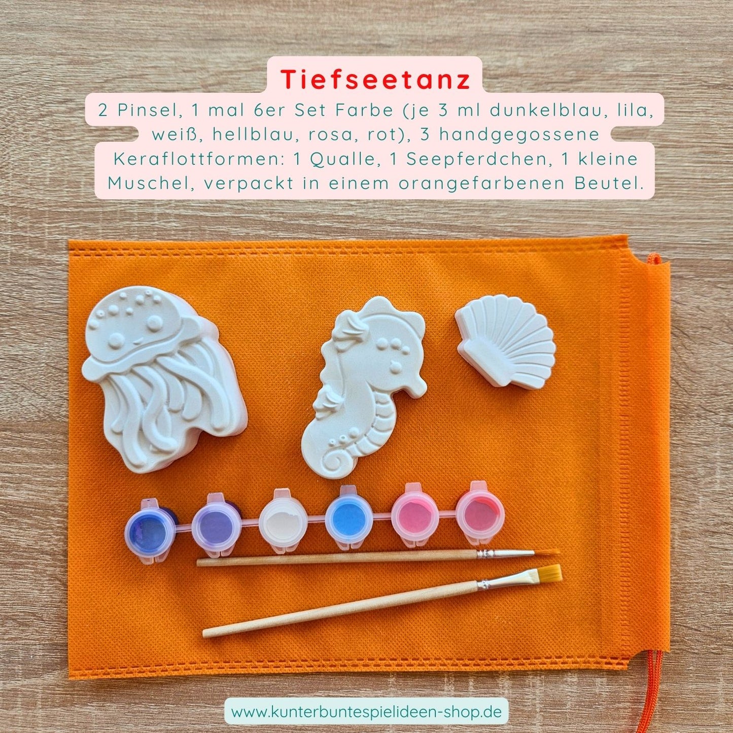 Malset „Meereszauber“ mit Meerestieren – Kreativset für Kinder zum Geburtstag, Kindertag, als Mitgebsel oder für den Kindertisch auf Hochzeiten