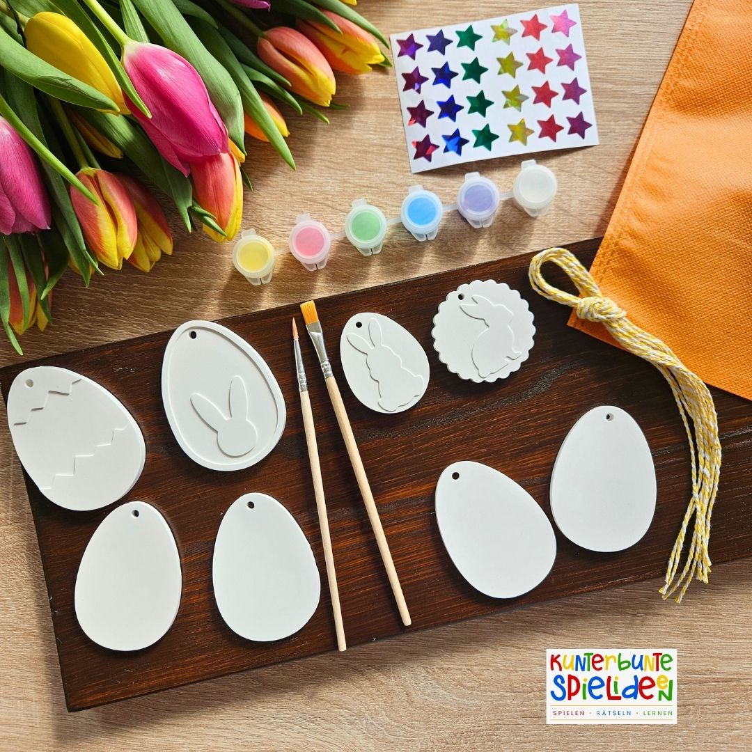 DIY Oster-Bastelset für kreative Familien – Kunterbunte DIY-Ostergeschenke & Deko kinderleicht selbst gestalten!