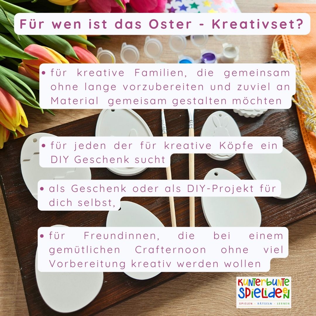 DIY Kreativset Bastelset mit Ostereier aus Keraflott