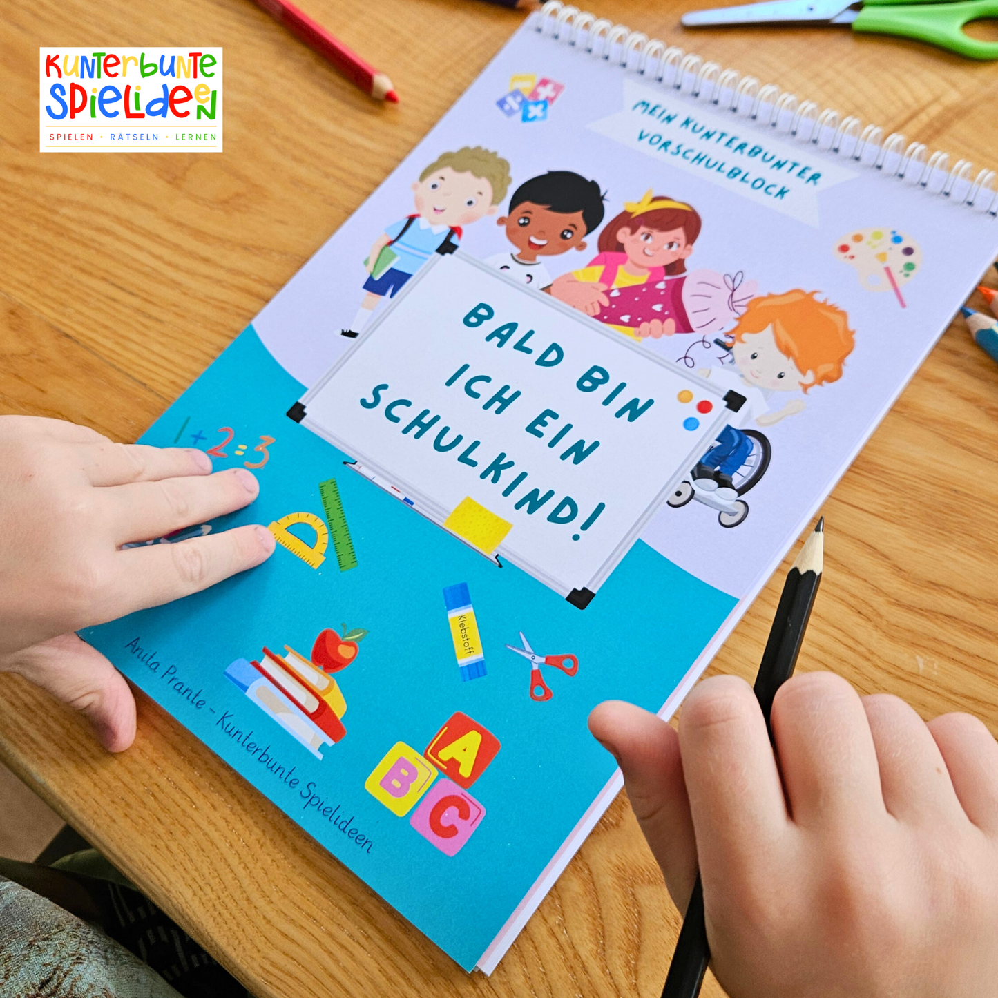 Vorschulblock ab 5 Jahre - kreatives und kunterbuntes Lernheft für Vorschulkinder