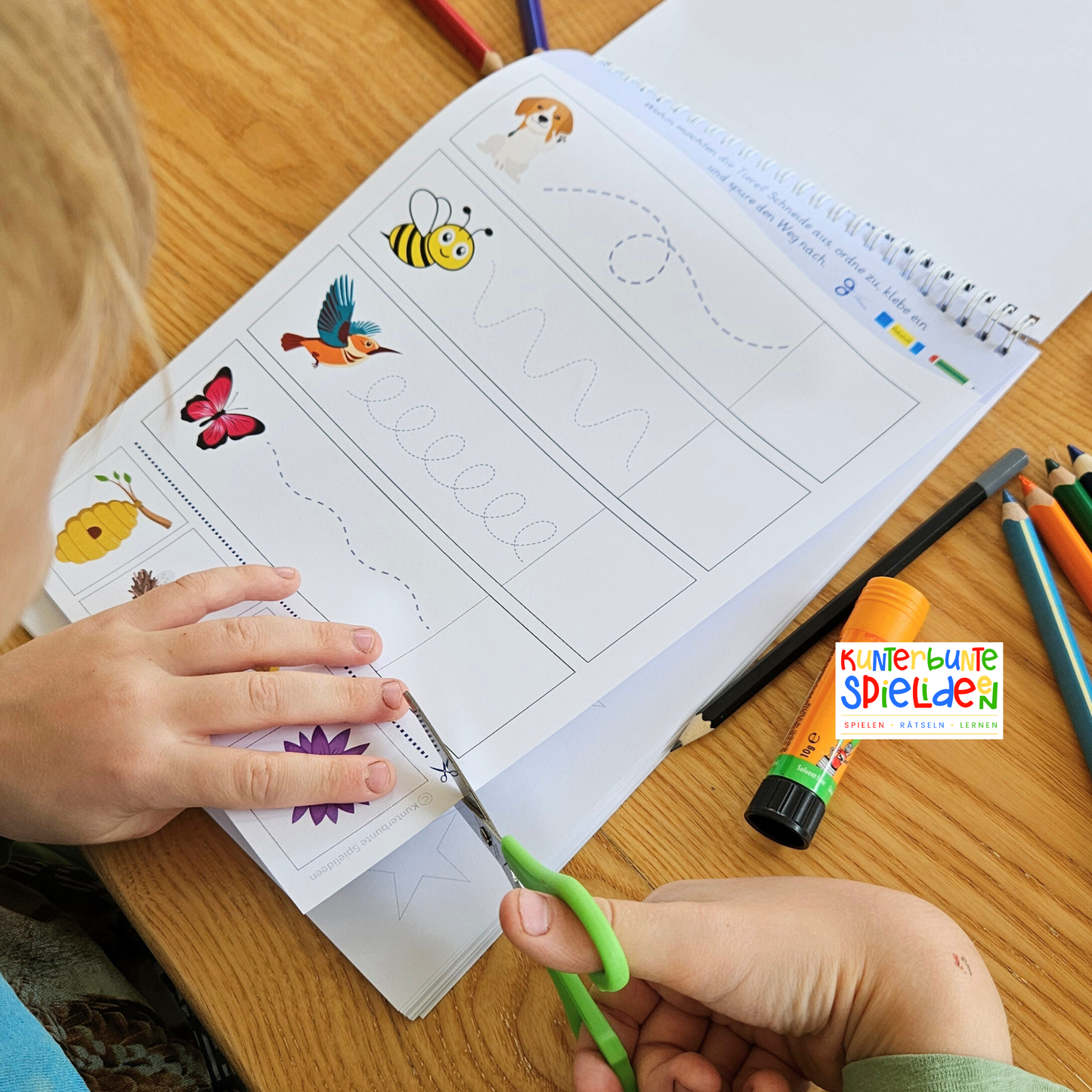 Vorschulblock ab 5 Jahre - kreatives und kunterbuntes Lernheft für Vorschulkinder