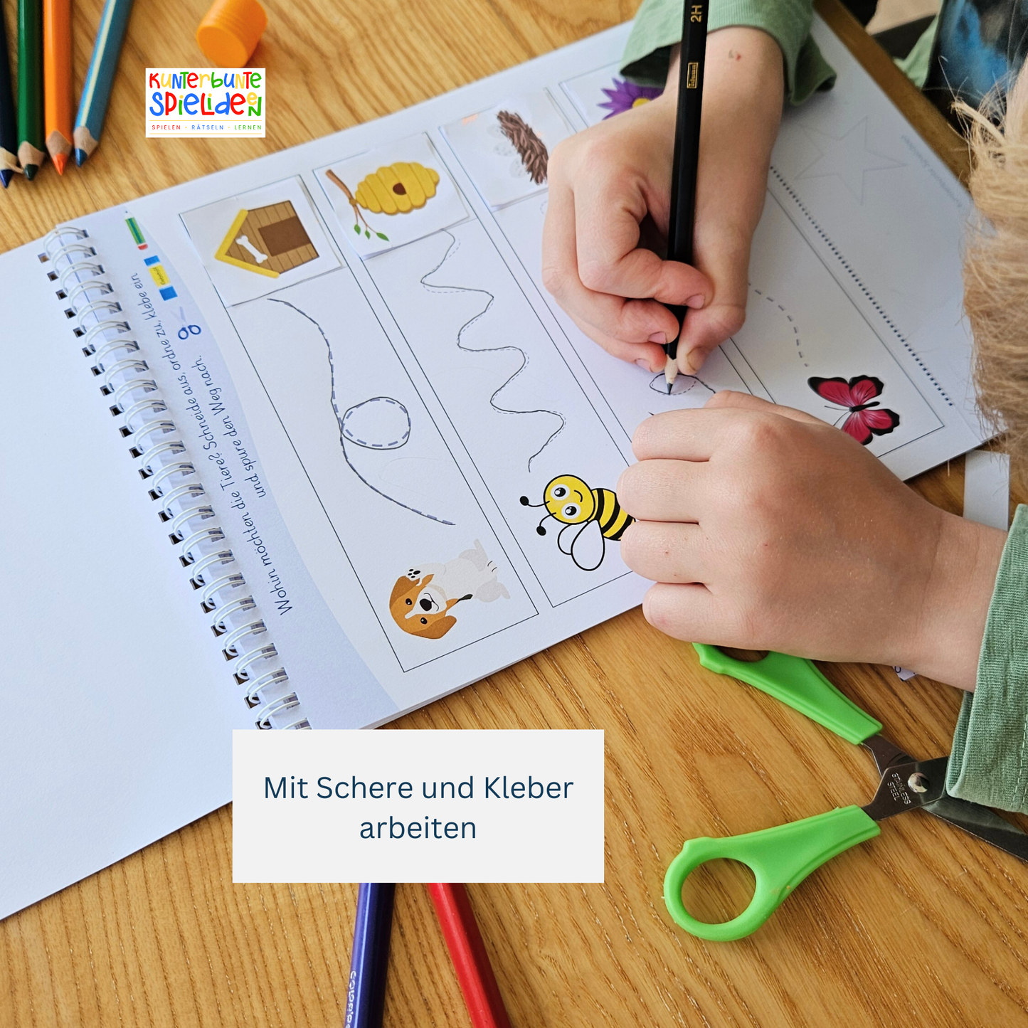 Vorschulblock ab 5 Jahre - kreatives und kunterbuntes Lernheft für Vorschulkinder