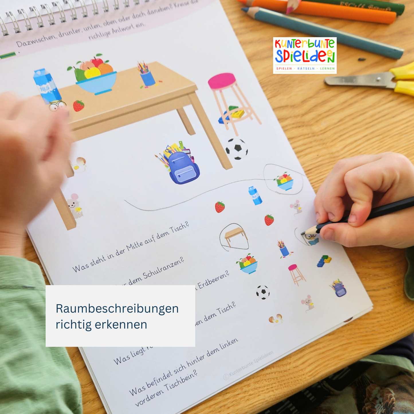 Vorschulblock ab 5 Jahre - kreatives und kunterbuntes Lernheft für Vorschulkinder
