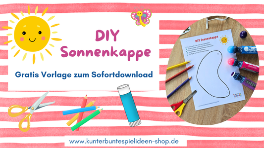 Schneideübung und Sonnenschutz: kostenlose Sonnenkappe zum Download!