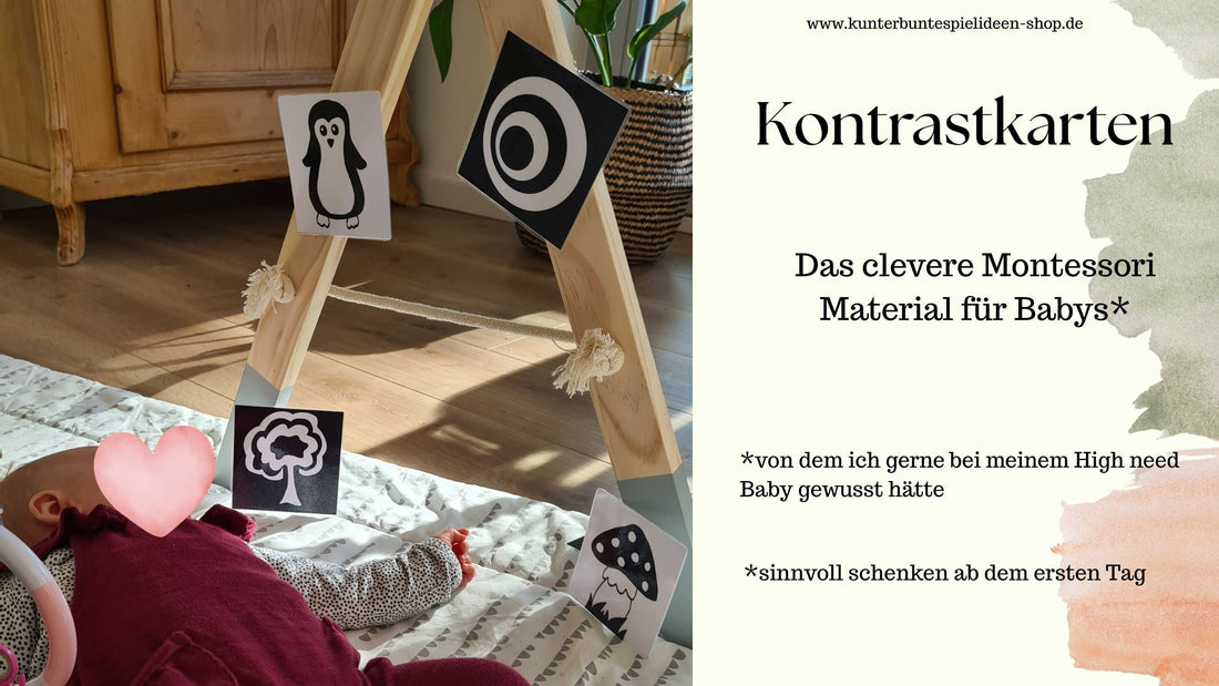 Kontrastkarten fürs Baby – das clevere Montessori-Material, das ich gerne eher gehabt hätte