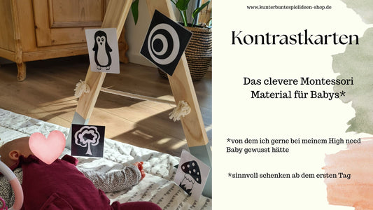Kontrastkarten fürs Baby – das clevere Montessori-Material, das ich gerne eher gehabt hätte