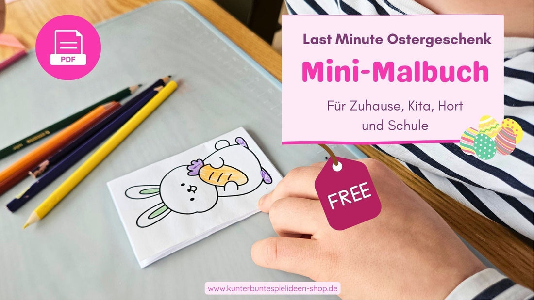 Last-Minute-Ostergeschenk für Kinder: DIY-Malbuch als PDF zum Ausdrucken