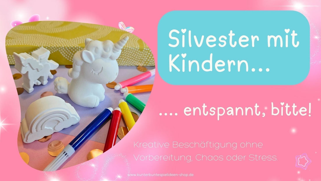 Ruhige und kreative Silvester-Ideen für Kinder – ohne Vorbereitung, ohne Chaos: Einhorn-Malset