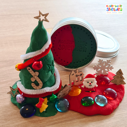 Weihnachten beschäftigung  Weihnachten  vegane Knete Geschenkset  Sensory Play Weihnachten  sensory Play  Sensorisches Spielzeug für Kleinkinder  Knetgläser vegane Knete handgemcht  Knetdosen  Kleines Geschenk Knetgläser  Kleines Geschenk