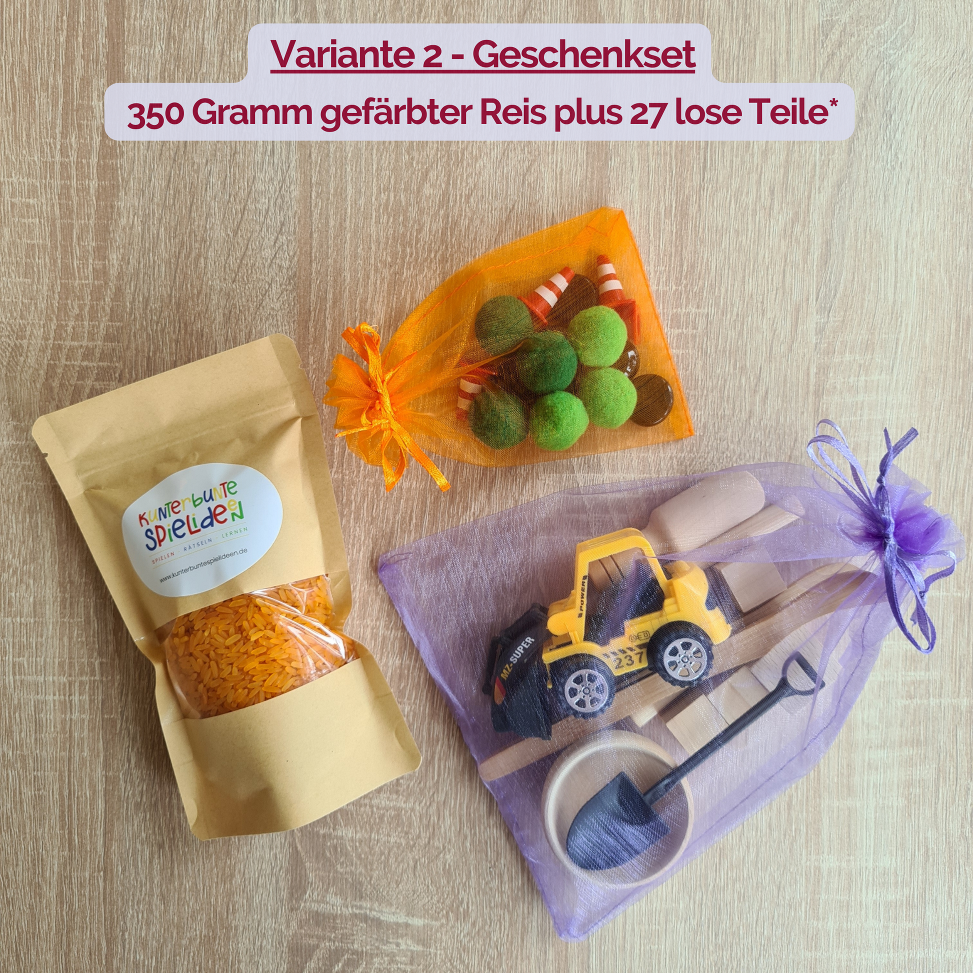 Schüttspiele Aktionstablett Baustelle, Sensorischer gefärbter Reis mit Autos Sensorisches Spielzeug für Kleinkinder Aktionstabletts für Kinder Montessori-inspirierte Sensory Kits Handgemachtes Spielzeug für Kinder Sensorische Spiele für Kinder Lernspielzeug für taktile Wahrnehmung Feinmotorik fördern mit Spielzeug Kreative Geschenkideen für Kinder Weihnachtsgeschenke für Kleinkinder Osterüberraschungen für Kinder