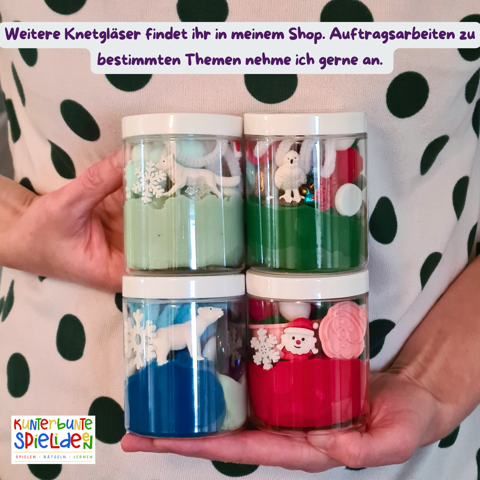 Knetglas handgemachte Knete Geschenk mit Knete und losen Teilen Geschenk für Mädchen Beschäftigung Mädchen Knete ohne Bröseln kleines Geschenk für Mädchen mit Einhorn