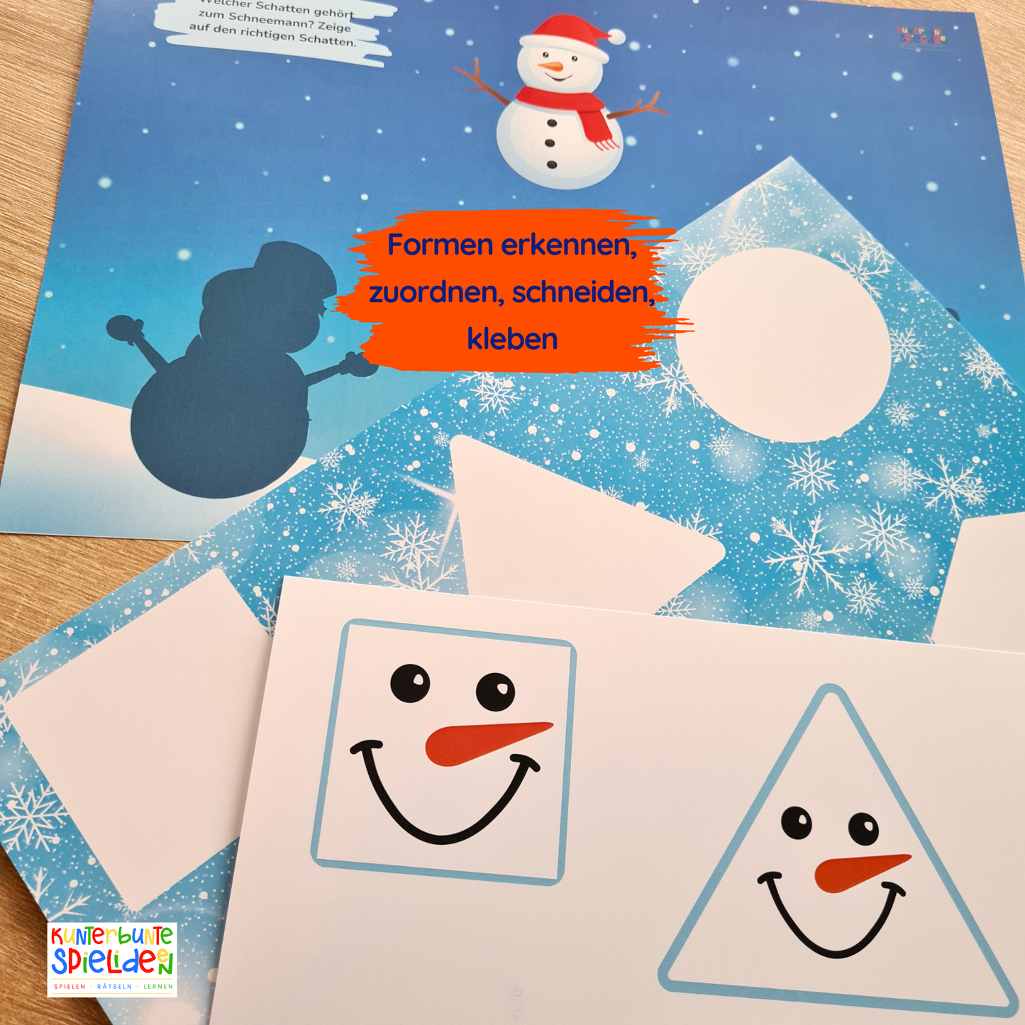 Winter Busy Book Montessori Kleinkind Kreativhefte Jahreszeiten kennenlernen Geschenk ab 2 Jahre