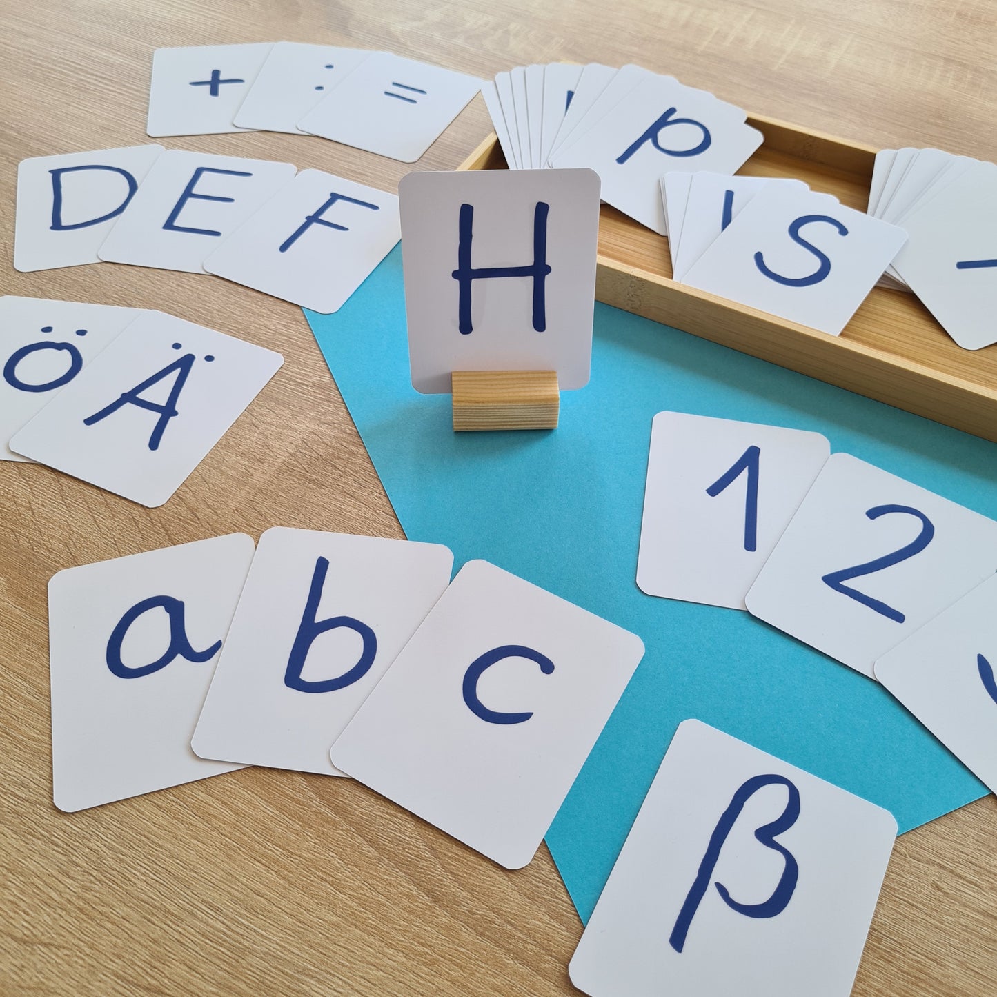 Buchstabenkarten Zahlenkarten in Grundschrifft für Einschulung und Erstleser Lernen des Alphabets, der Zahlen Schriftart deutsche Grundschrift mit schweizer ß Geschenk zur Einschulung, Schulanfang, Schultüte, für Vorschulkinder d, Montessori Material, Homeschooling,