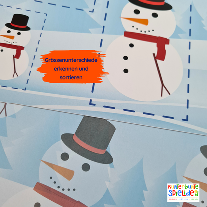 Winter Busy Book Montessori Kleinkind Kreativhefte Jahreszeiten kennenlernen Geschenk ab 2 Jahre