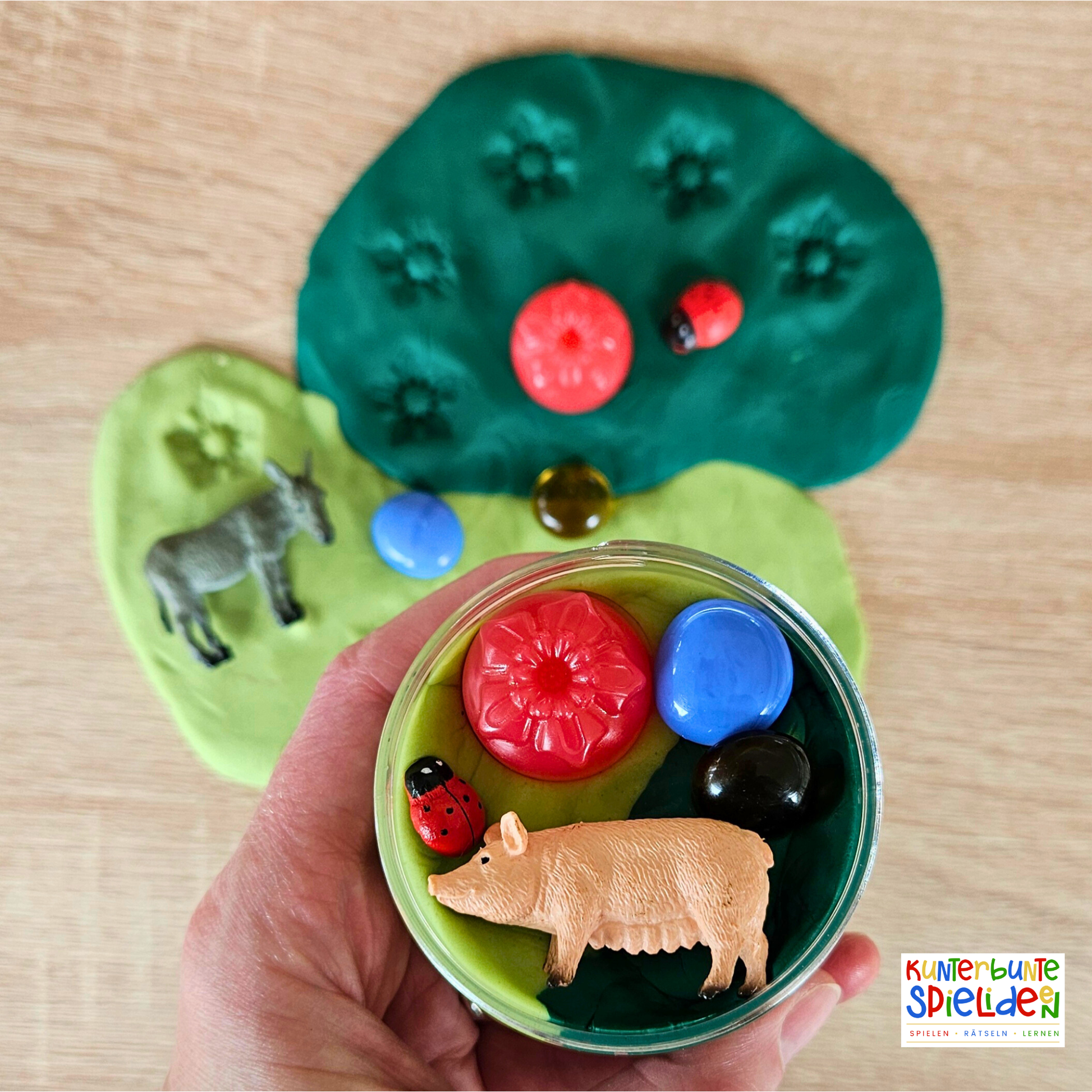 Kinder geburtstagsgeschenk Kindergeschenk Knetglas Wilde Tiere Knet set Bauernhof Sensory Play Play dough zubehör Gastgeschenke kinder knete Adventskalenderfüllung Weihnachtsgeschenk kinder Geschenke für jungen Geschenke für mädchen Geschenke für kinder