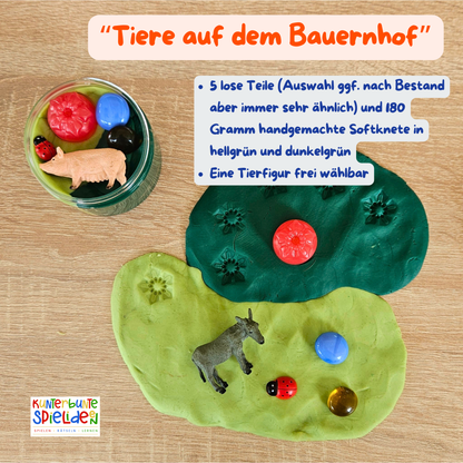 Kinder geburtstagsgeschenk Kindergeschenk Knetglas Wilde Tiere Knet set Bauernhof Sensory Play Play dough zubehör Gastgeschenke kinder knete Adventskalenderfüllung Weihnachtsgeschenk kinder Geschenke für jungen Geschenke für mädchen Geschenke für kinder