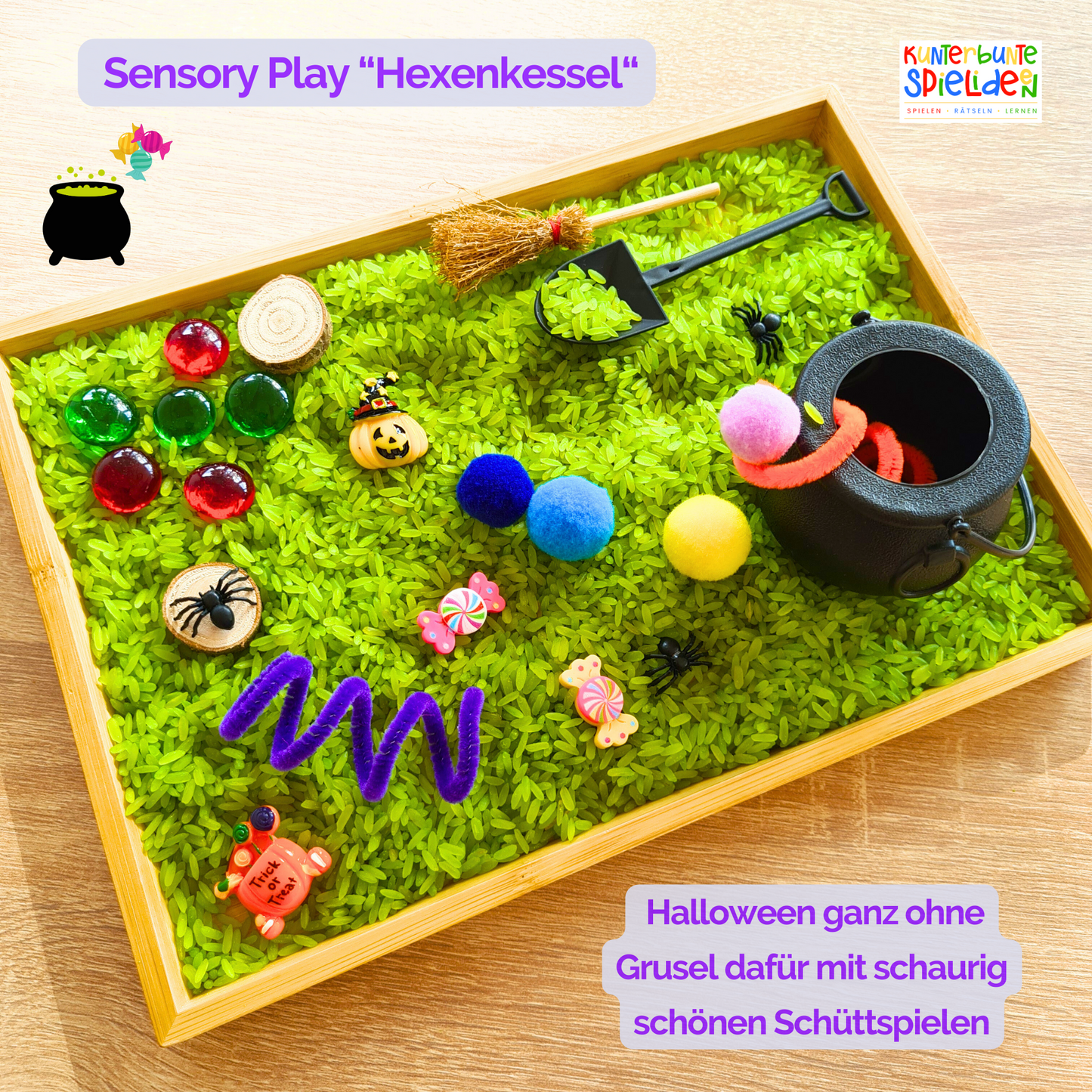 Sensory Play Halloween - Kleines Sensorik Spiel - Geschenk Kinder