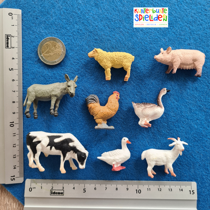 Zuordnungsspiel Bauernhoftiere Bauernhof Welche Tiere leben auf einem Bauernhof Geschenk Kleinkinder Montessori Spiel Tiere zuordnen Bauernhof Nutztiere kennenlernen Geschenk Tierfiguren Bauernhof Waldorf Geschenk Tierkarten Karten mit Tieren