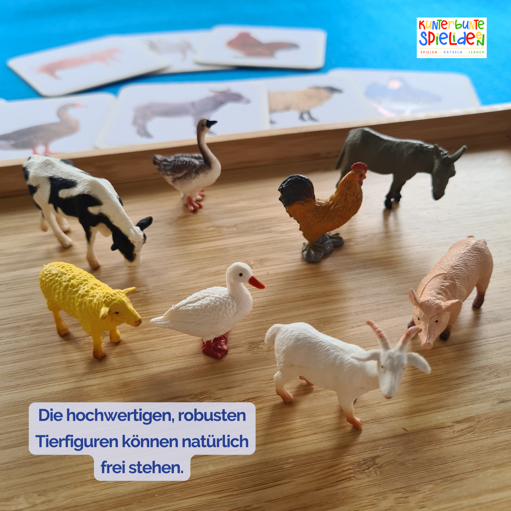 Zuordnungsspiel Bauernhoftiere Bauernhof Welche Tiere leben auf einem Bauernhof Geschenk Kleinkinder Montessori Spiel Tiere zuordnen Bauernhof Nutztiere kennenlernen Geschenk Tierfiguren Bauernhof Waldorf Geschenk Tierkarten Karten mit Tieren