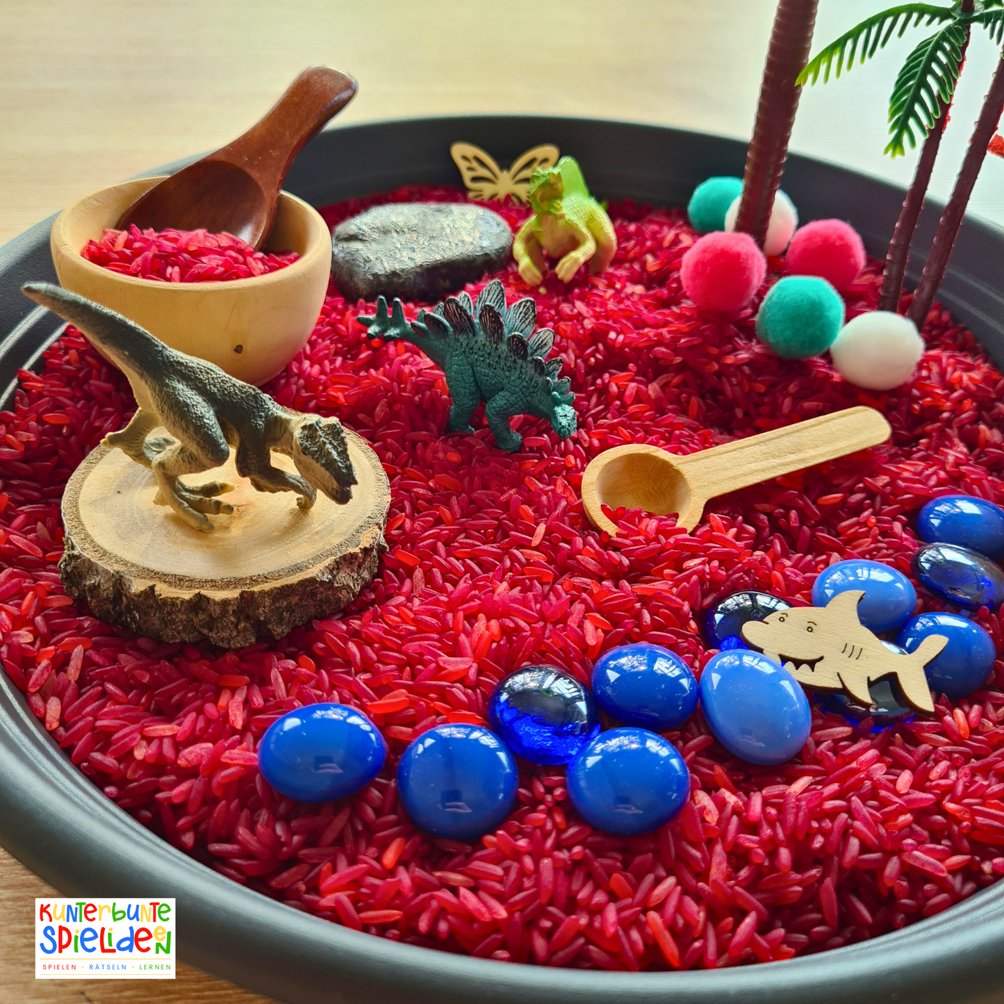 Dinosaurier Sensory Kit - Sensory Play Schüttspiele