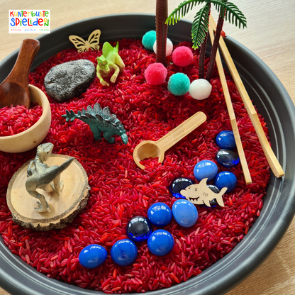 Dinosaurier Sensory Kit - Sensory Play Schüttspiele