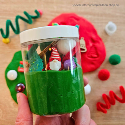 Knete als Geschenk in der Weihnachtszeit mit WIchtel