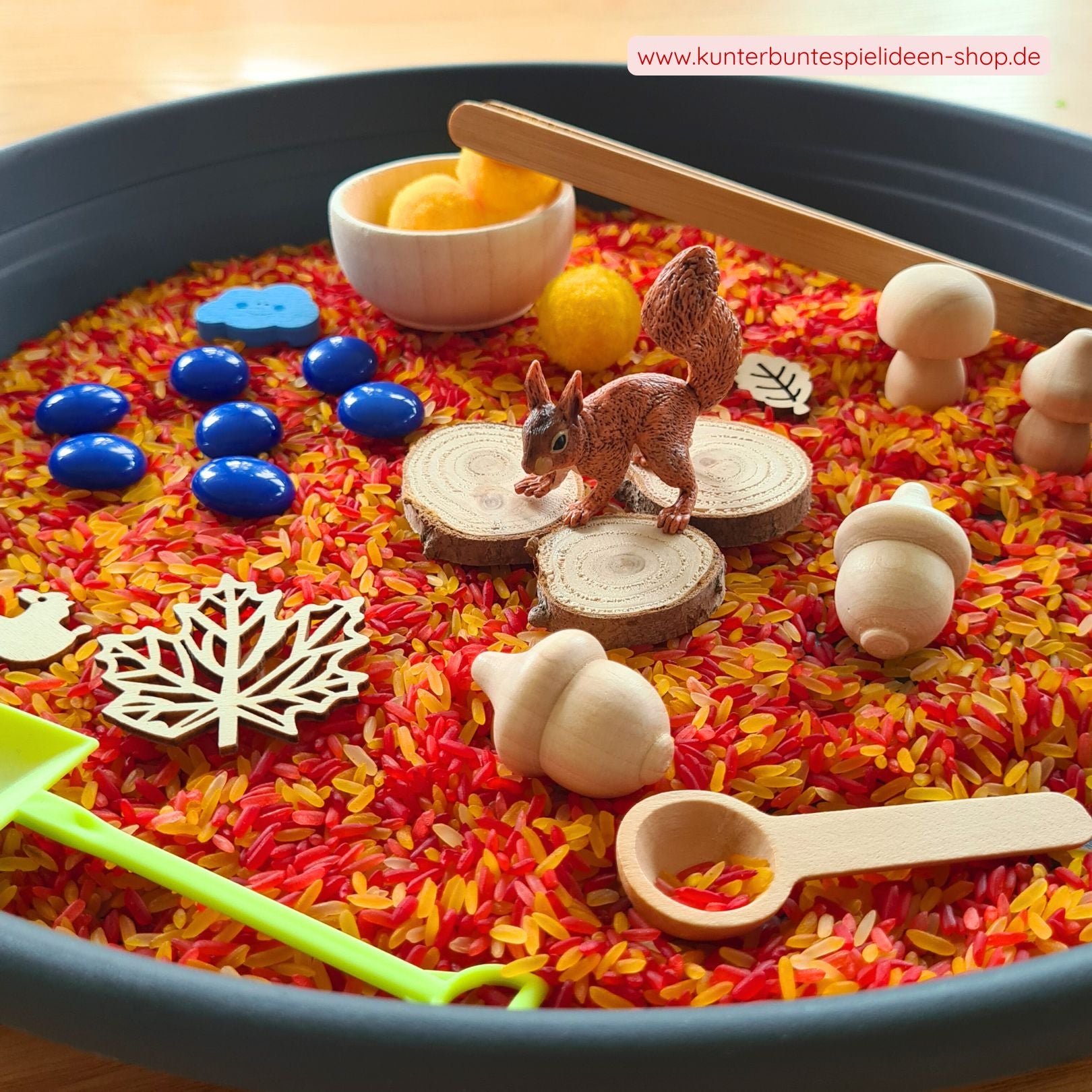 Herbstliches Sensory Play Kit, Sensory Play Herbst, Montessori Aktionstablett Herbst Zubehör, Jahreszeitentisch Herbst Dekoration, Sensorisches Spielset für Kleinkinder, Kreatives Herbstspiel für Kinder,
