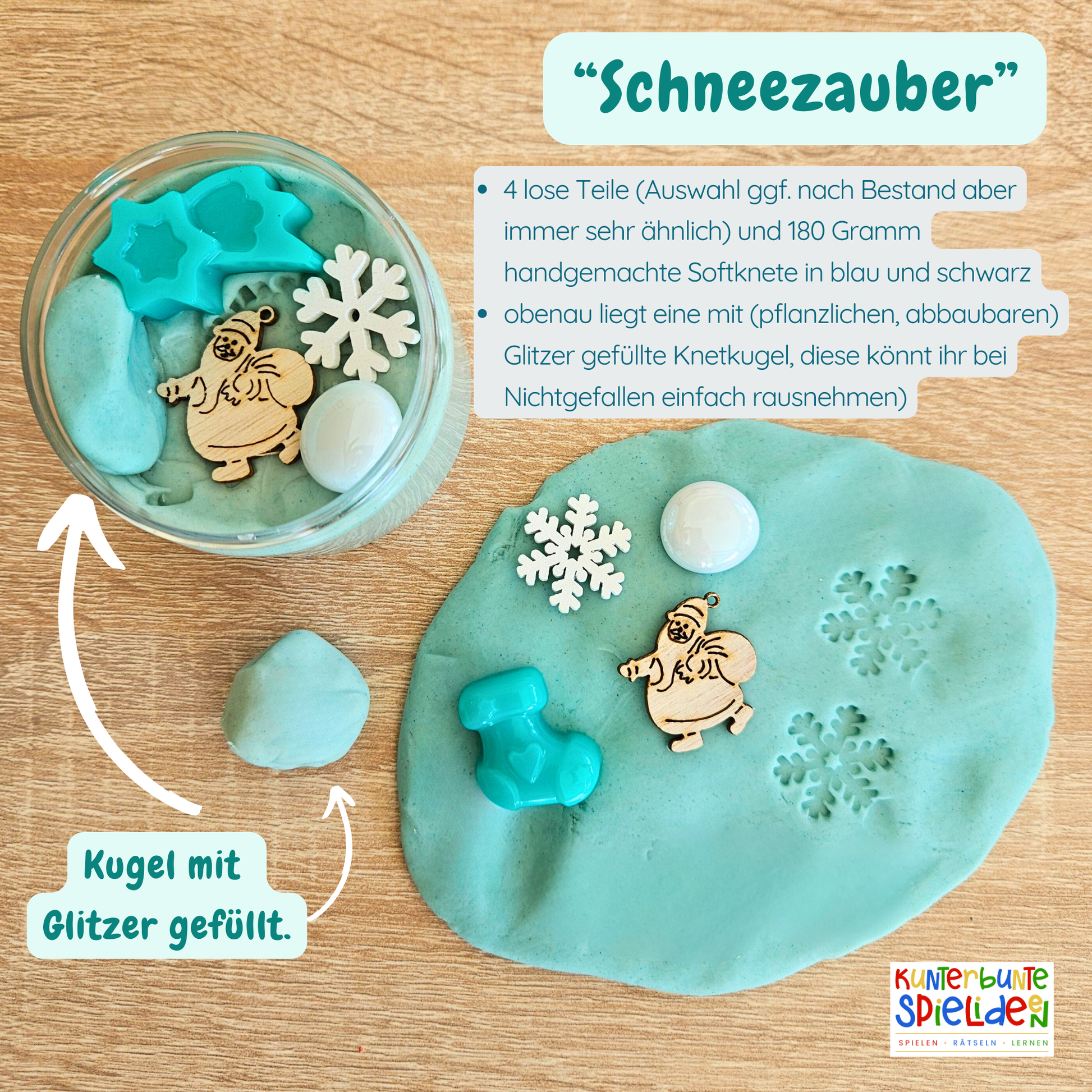 Knete für Kinder Weihnachten Weihnachtsknete Knete im Glas Adventskalenderfüllung, Gastgeschenk Weihnachten, Idee Adventskalender, Nikolausgeschenk Knete, Sensory Play Weihnachten, Sensorik Spiel Montessori Weihnachten, Kreatives Beschäftigungsspiel