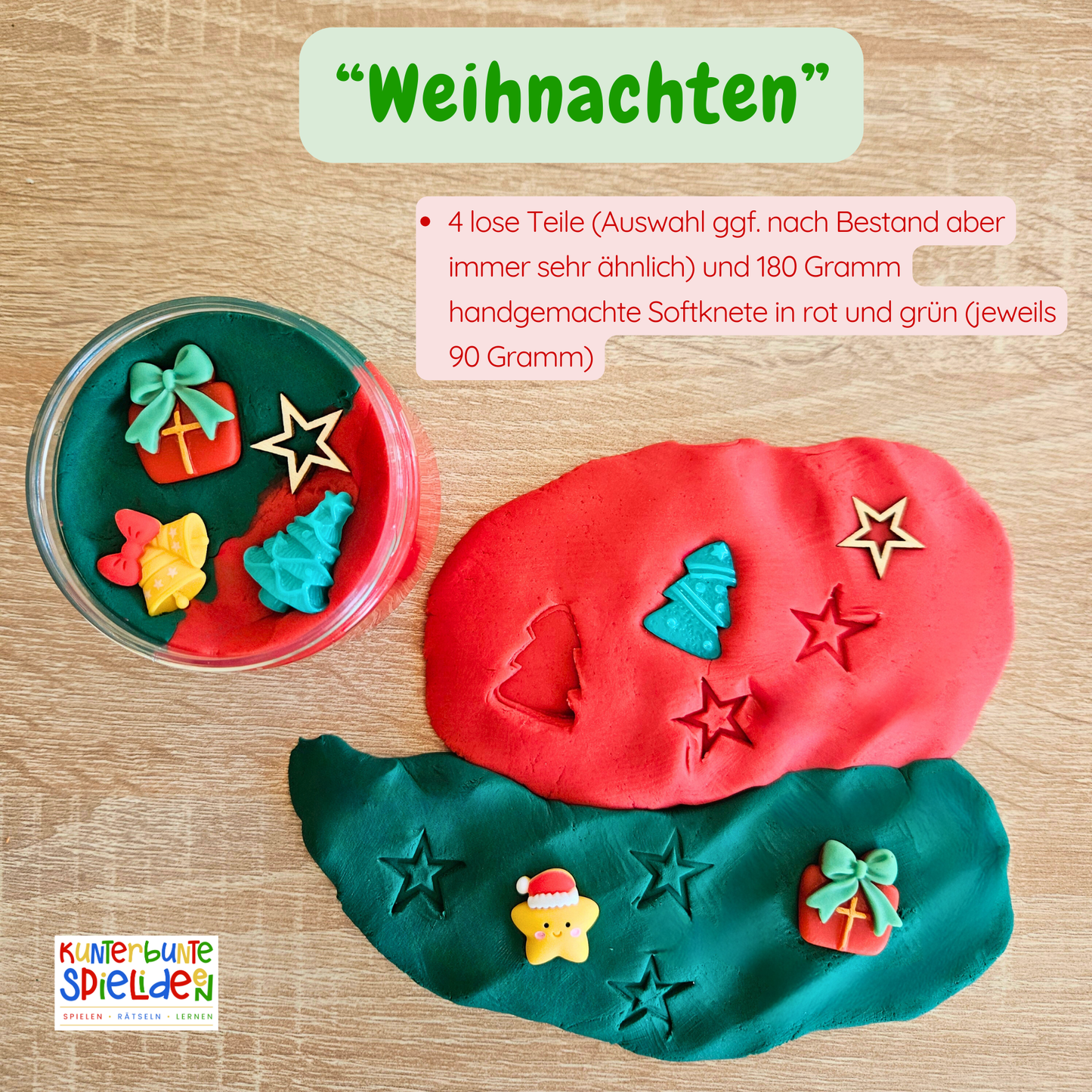 Knete für Kinder Weihnachten Weihnachtsknete Knete im Glas Adventskalenderfüllung, Gastgeschenk Weihnachten, Idee Adventskalender, Nikolausgeschenk Knete, Sensory Play Weihnachten, Sensorik Spiel Montessori Weihnachten, Kreatives Beschäftigungsspiel