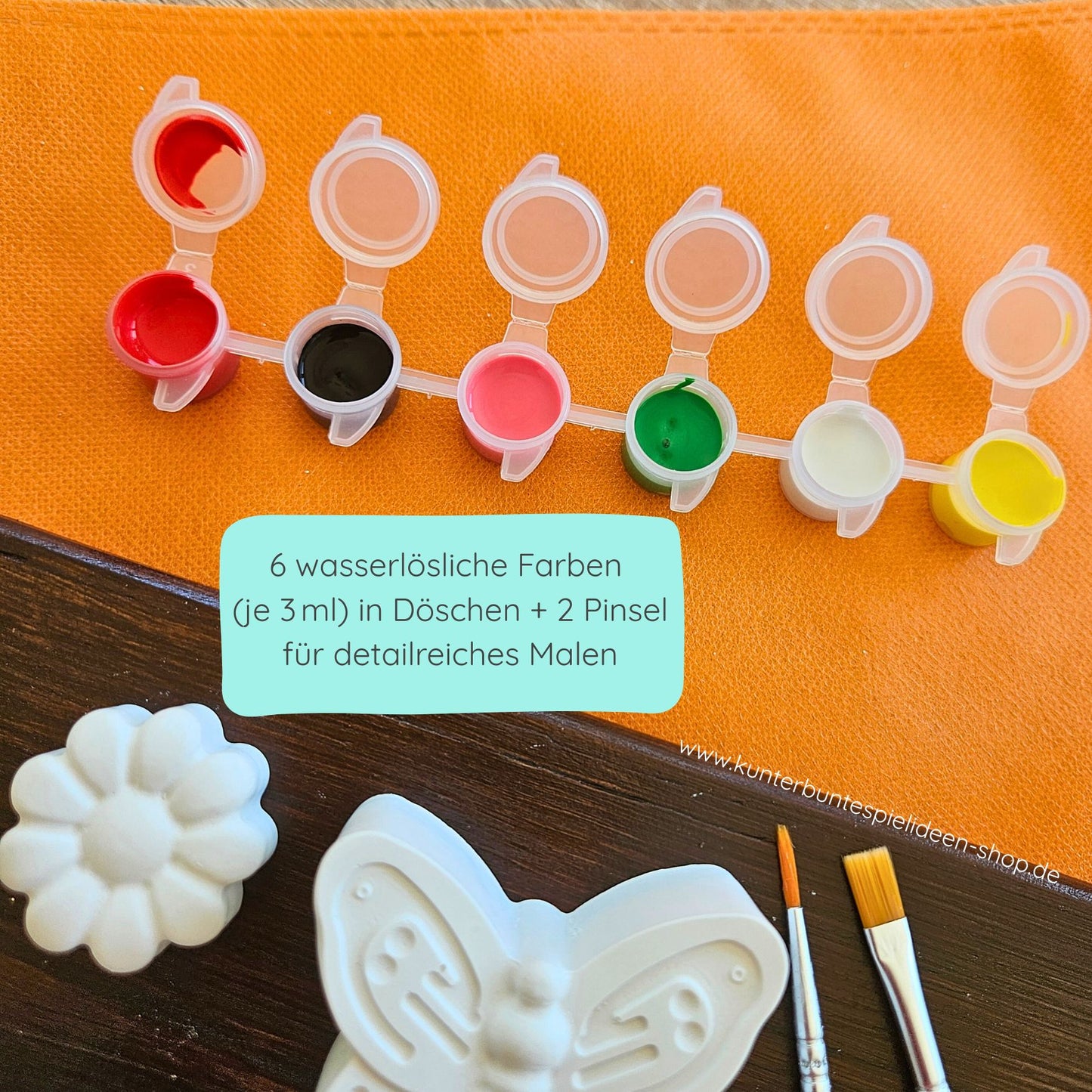 Kreativset und Malset Insektenwelt für Kinder und Kinderfeste Biene Schmettlerling marienkäfer geschenk im Sommer Kunterbunte Spielideen