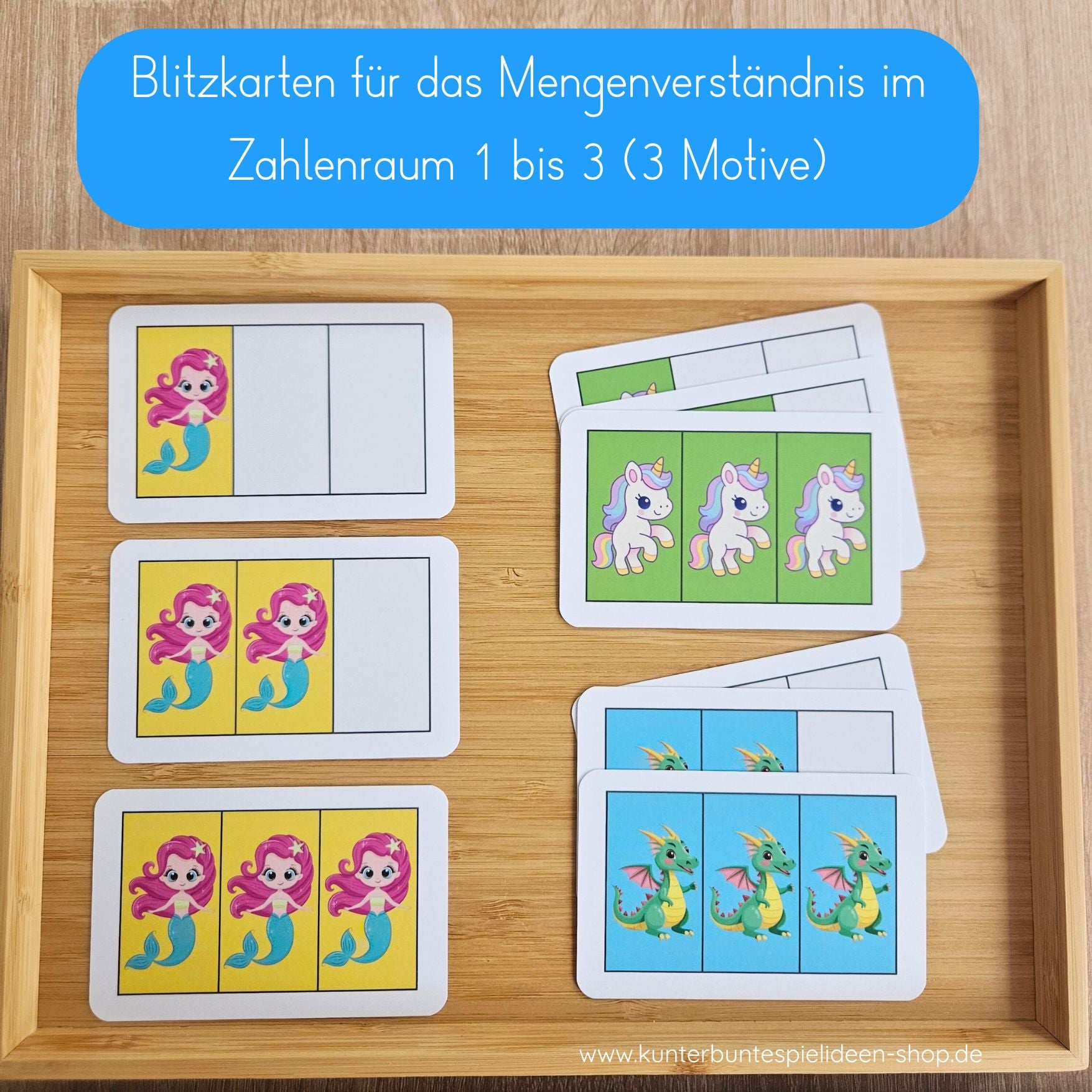 Blitzkarten mehr und weniger verstehen – Mengenvergleich im Zahlenraum 1–5 für Vorschule und Zuhause