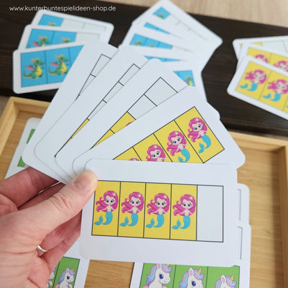 Frühfördermaterial Mengenverständnis bis 5 – Lernkarten für Kita, Kinderhaus und zu Hause