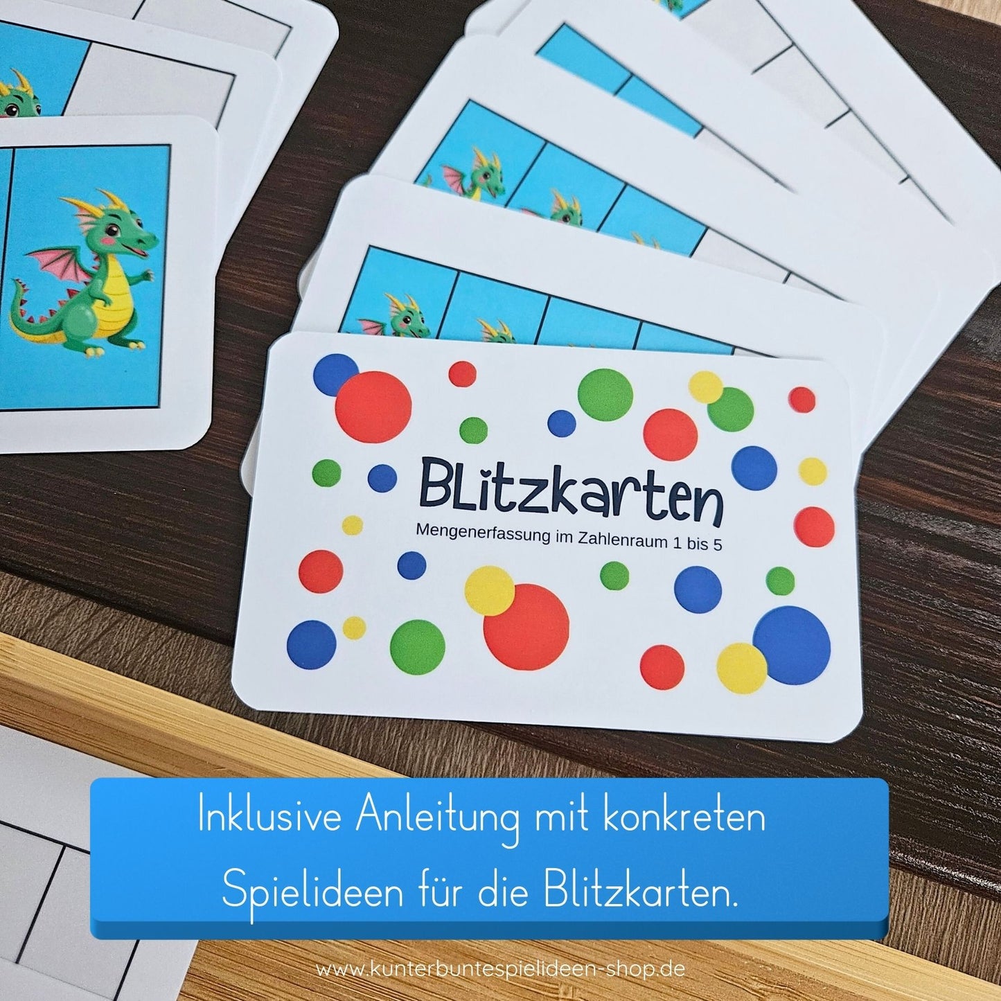 Lernkarten zum Mengen erkennen 1–5 – Kind lernt Zahlbegriffe und Mengen spielerisch kennen