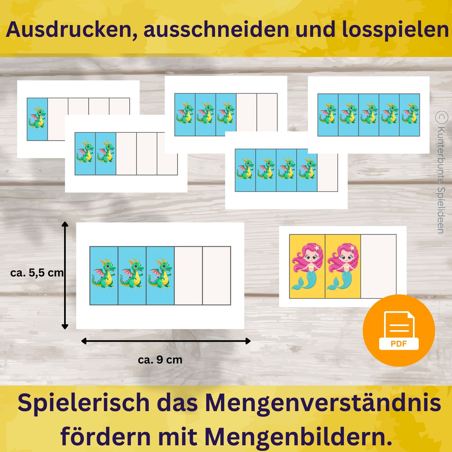 Blitzkarten Mengenbilder zum spielerischen Mengenverständnis fördern – Mathe Vorbereitung für Kindergarten und Vorschule
