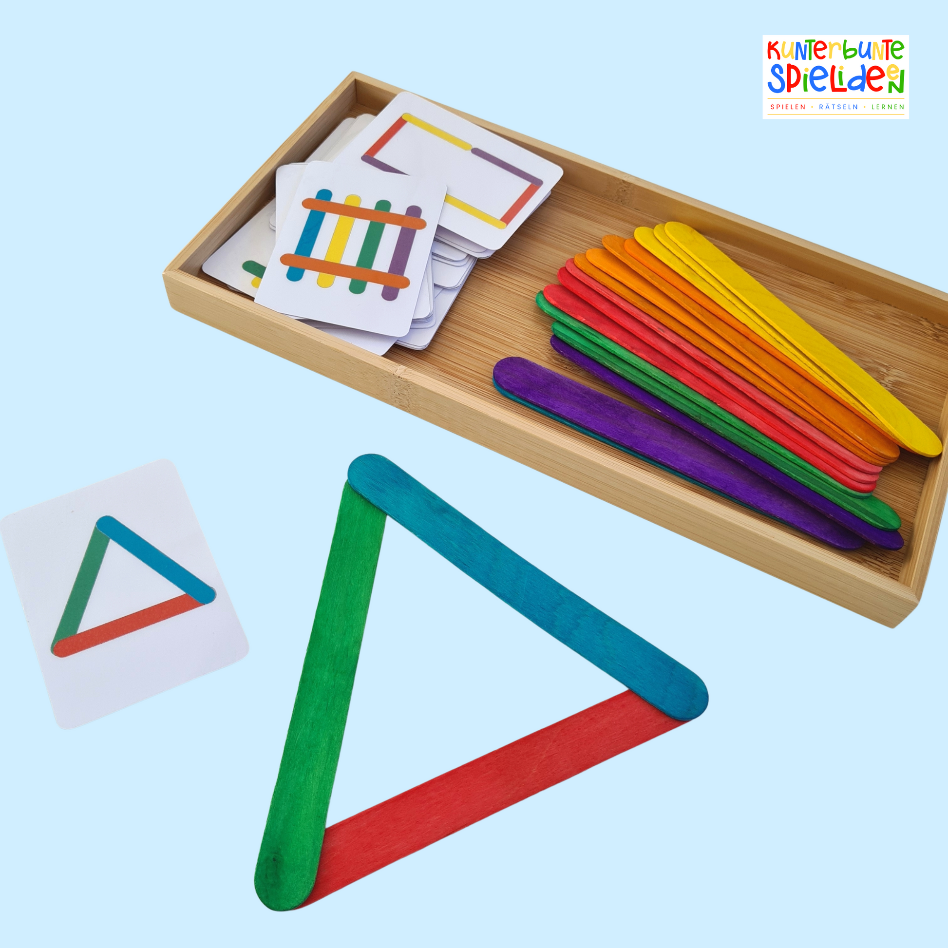 Montessori Lernspiel ab 3 Jahren mit Legekarten zum Ausdrucken – fördert Feinmotorik und Konzentration, kleines Geschenk zu Ostern, Kindertag und Geburtstag und Weihnachten