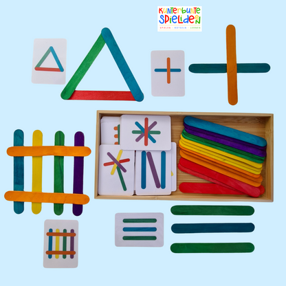 Montessori Material als PDF für Kita, Kinderhaus und Ergotherapie – Legespiel zur Förderung bei Entwicklungsverzögerung und besonderem Förderbedarf