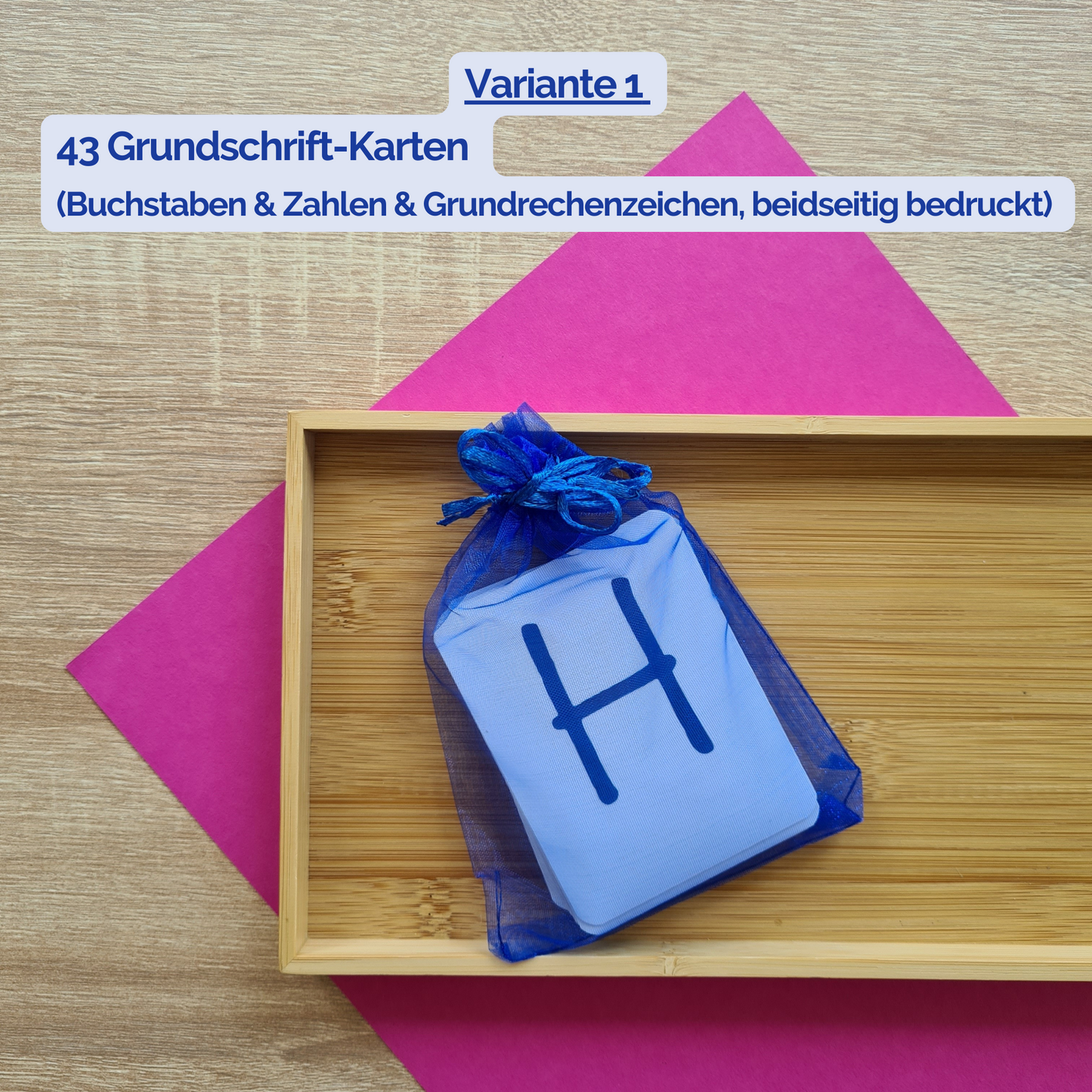 Grundschrift Buchstabenkarten als Vorschulmaterial – Buchstaben erkennen, unterscheiden und spielerisch festigen