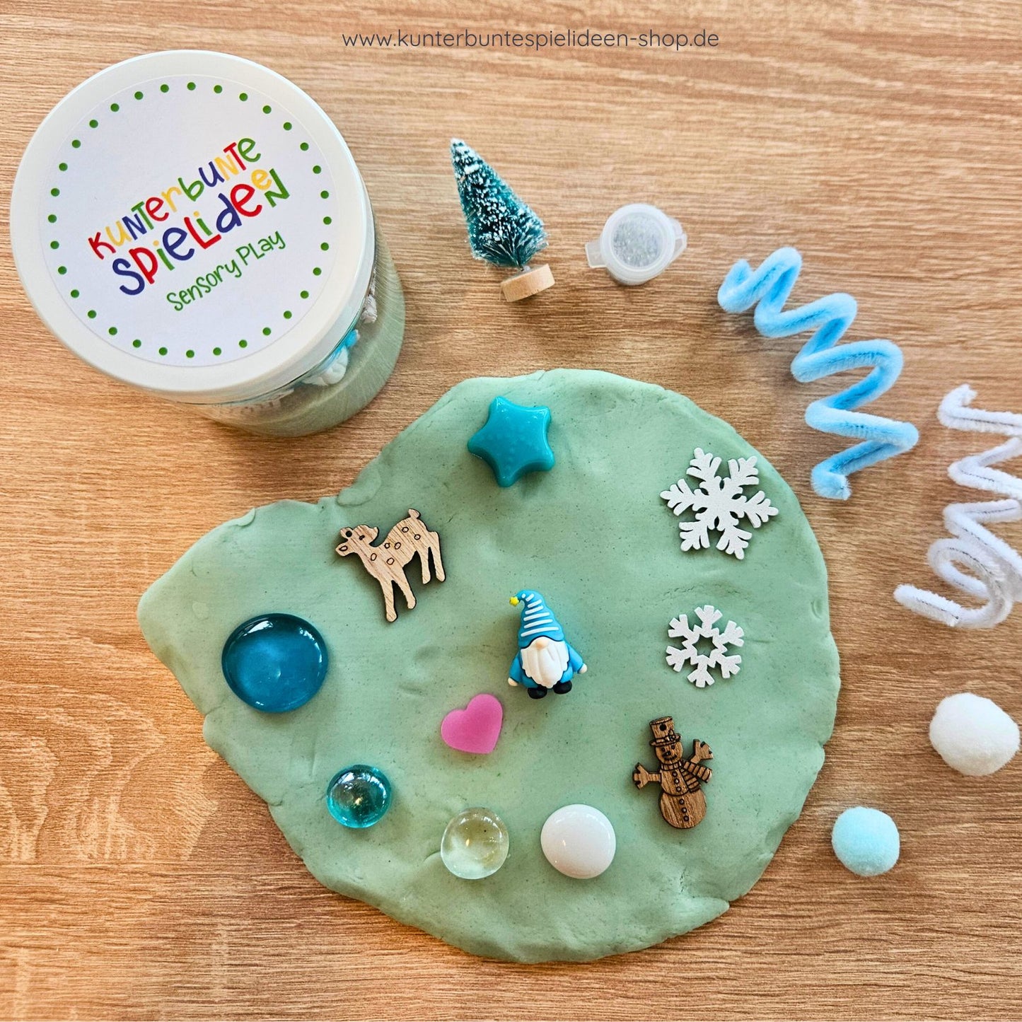 Abschiedsgeschenk beim Wichtel-Auszug oder Gruß vom Wichtel, wenn er weg ist; ideal für Adventskalender-Füllung und Nikolausstiefel, Sensory Play zuhause.