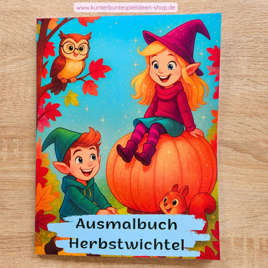 Wichtel Ausmalbuch Ausmalbilder für Herbstwichtel Was machen wichtel eigentlich im Herbst