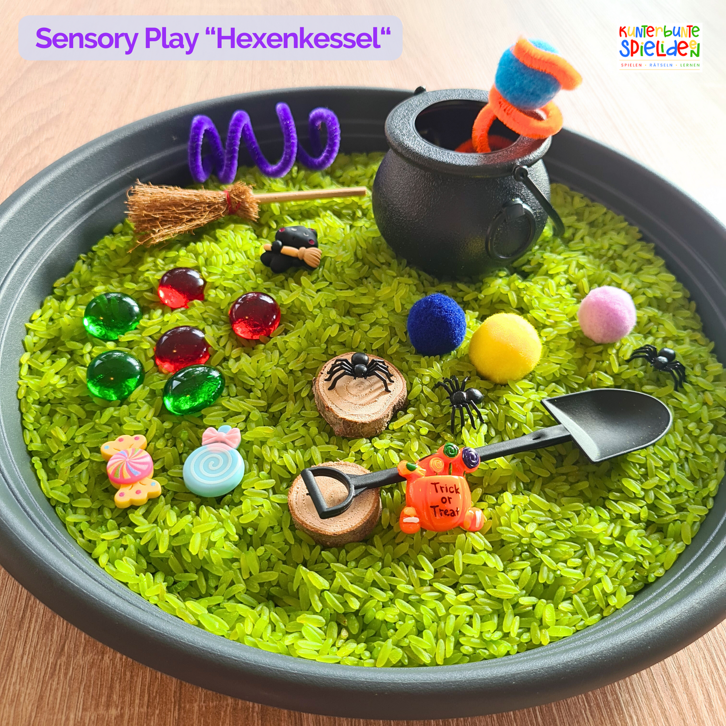 Sensory Play Halloween - Kleines Sensorik Spiel - Geschenk Kinder