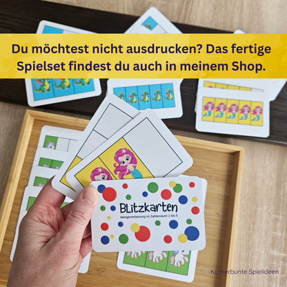Mengenerfassung im Fünferfeld
