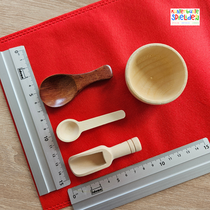 Ergotherapie Material für Kinder ab 3: Montessori Schüttwerkzeuge zum Greifen, Umfüllen und Dosieren – Förderung von Handkontrolle und Konzentration