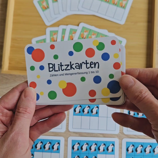 Montessori Lernkarten zum Rechnen lernen, Mengenerfassen, Simultan Rechnen, Zahlenraum 1 bis 10, Übungsmaterial für Vorschule, Kita, Kinderhaus, Nachhilfe 1. Klasse, Verbessern von Mengenverständnis und Mengenlehre ab 4 Jahre